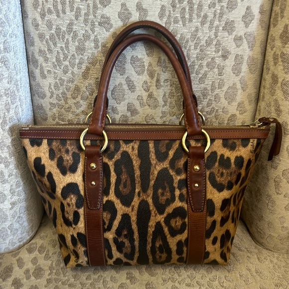 Dolce & Gabbana Handbags - Dolce & Gabbana Brown and Black Leopard Print Tote